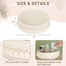 Mkono basket with hand for scale illustrating its compact size
