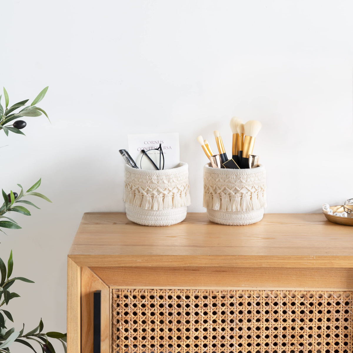 Mkono tassel detail emphasizing boho accent and decorative appeal