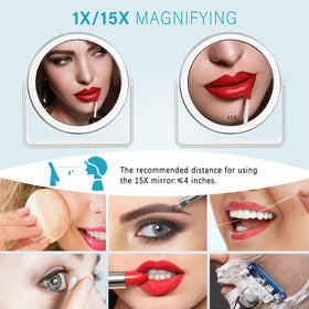 MKUMIR close-up of 15X magnification revealing fine detail for precise makeup