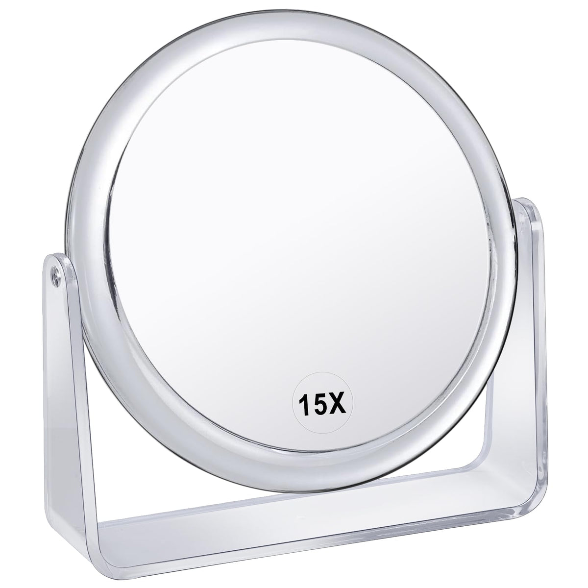 MKUMIR front view on countertop showing clear full-face reflection benefit