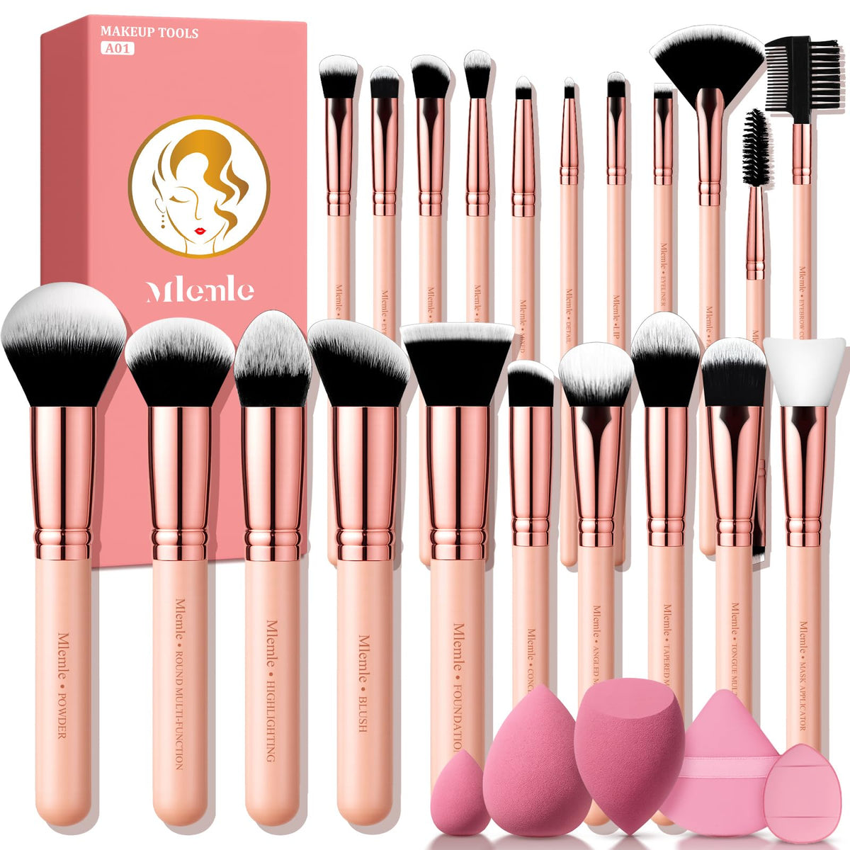 Mlemle front packaging showing full 26-piece kit and organized layout for convenience