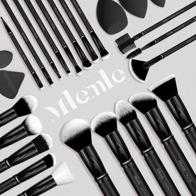 Mlemle brush set held in hand for size comparison and portable kit benefit