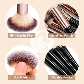 Mlemle latex-free sponges and powder puffs for even finishing