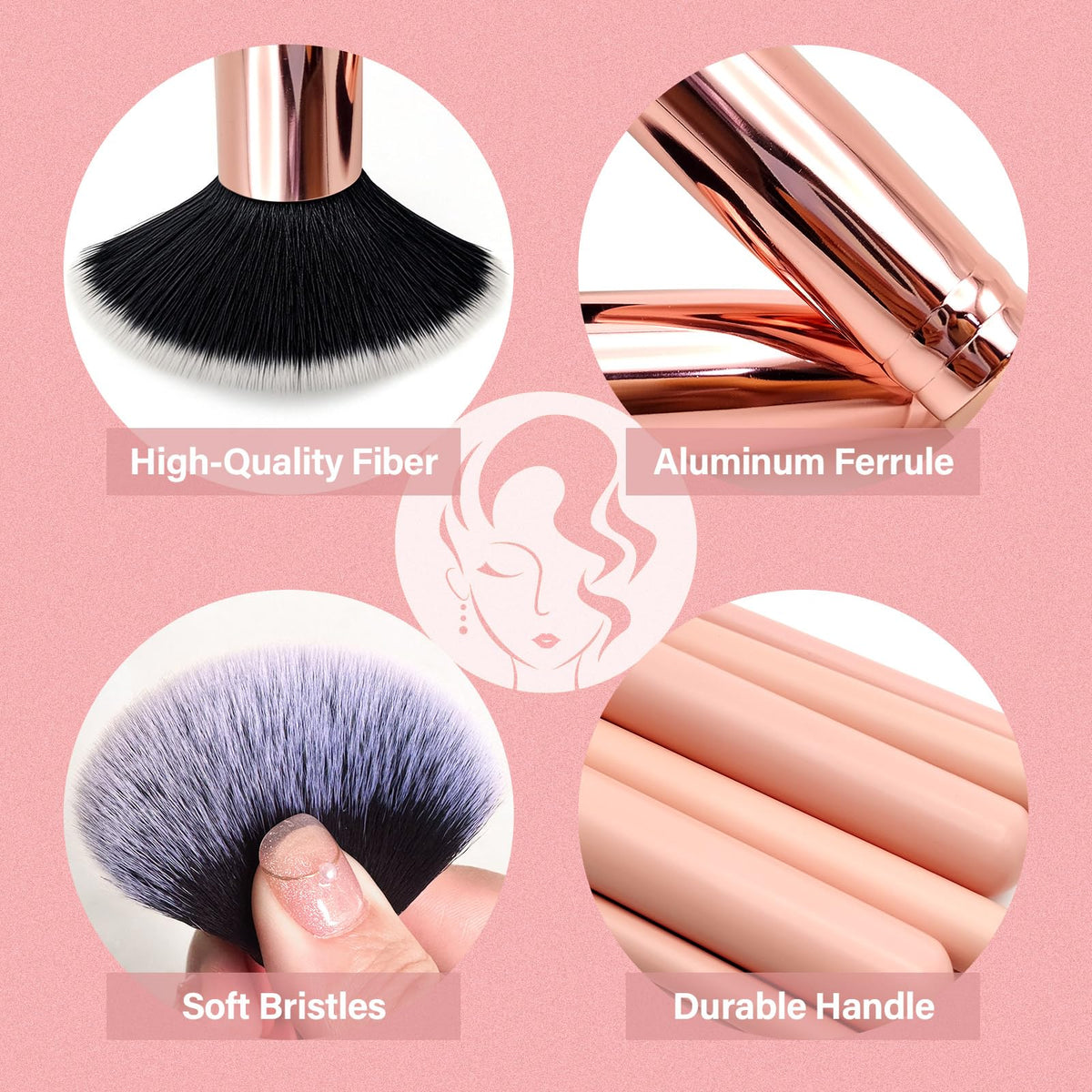 Mlemle latex-free sponges and powder puffs demonstrating seamless blending benefit