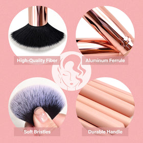 Mlemle latex-free sponges and powder puffs demonstrating seamless blending benefit