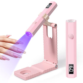 mlogiroa front view pink lamp showing compact design and easy handling