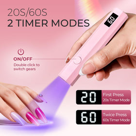 mlogiroa handheld use action curing gel nails quickly and comfortably