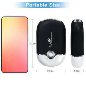 mlogiroa fan charging via type-c cable showing quick rechargeable convenience for long shifts