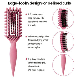 MMBVSZ Candybrush close-up of bristles highlighting gentle detangling and even separation
