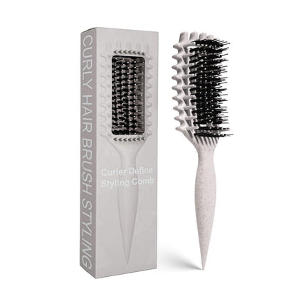 MMBVSZ Candybrush front view showing beige brush and handle for easy styling