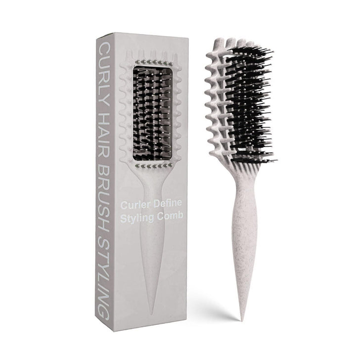 MMBVSZ Candybrush front view showing beige brush and handle for easy styling