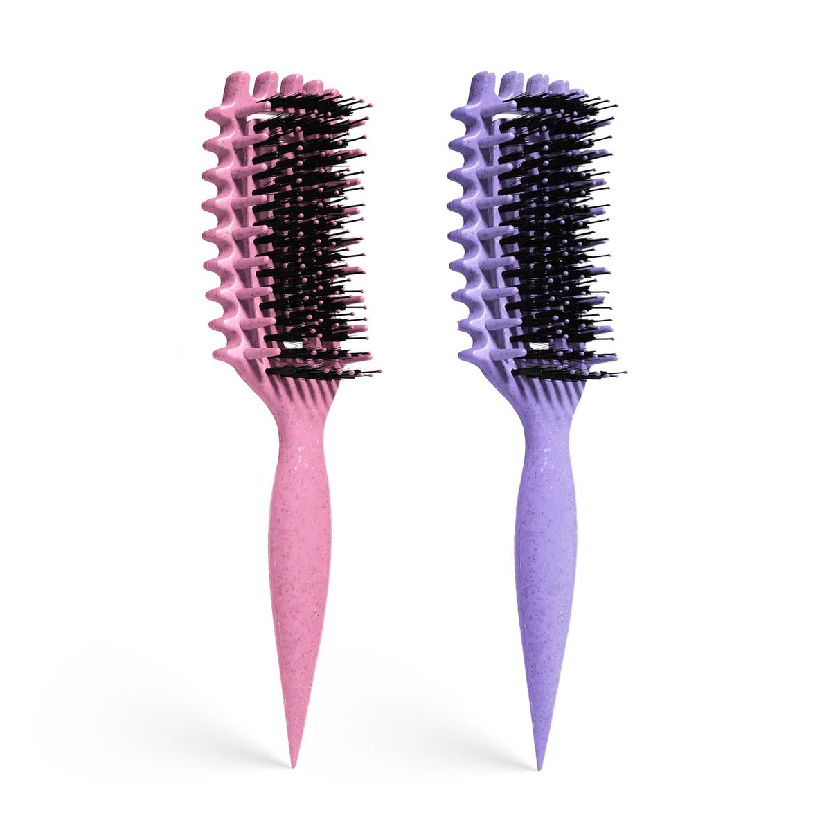 MMBVSZ Candybrush front view showing purple pink design and easy styling