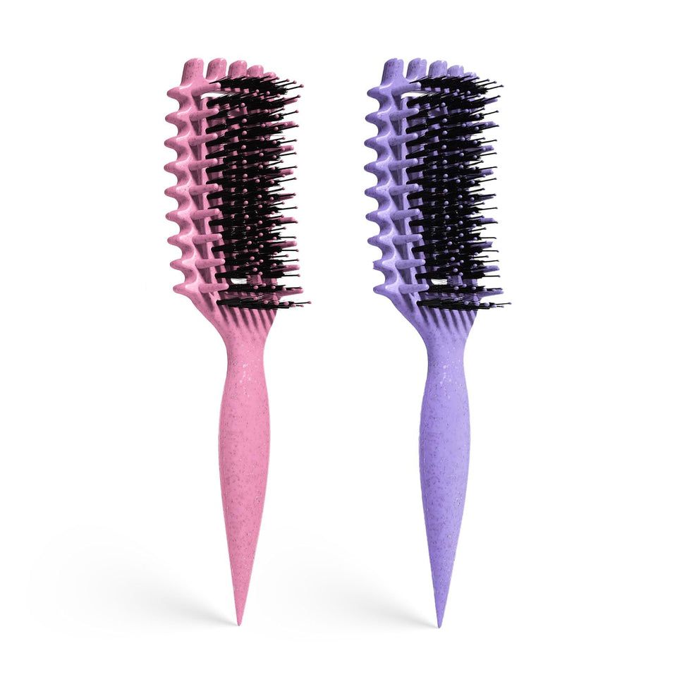 MMBVSZ Candybrush front view showing purple pink design and easy styling