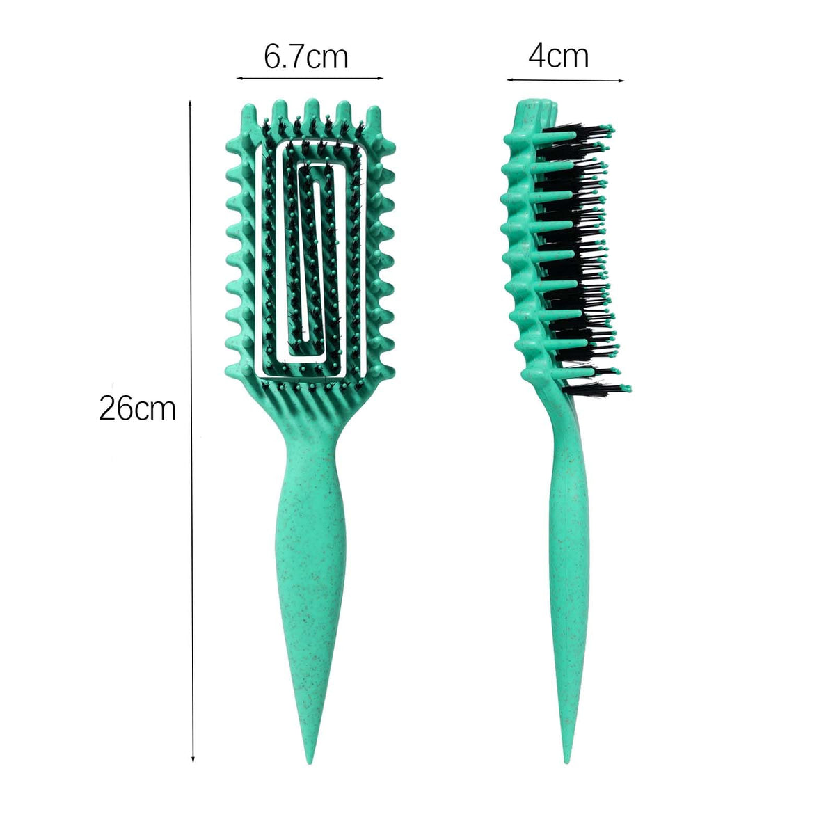 MMBVSZ Candybrush held in hand showing size for easy styling