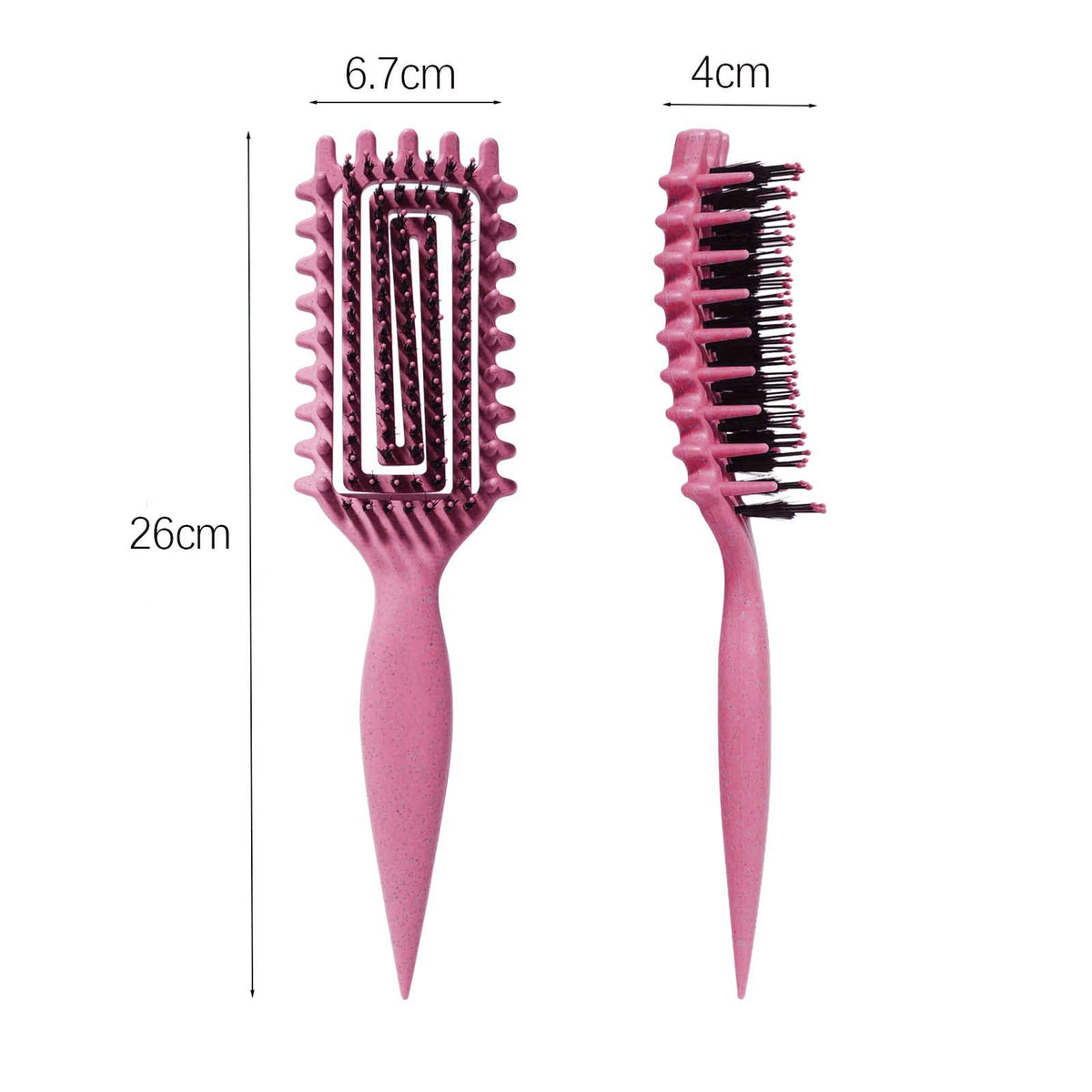 MMBVSZ Candybrush brushing curly hair to detangle and define natural curl shape