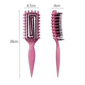 MMBVSZ Candybrush brushing curly hair to detangle and define natural curl shape