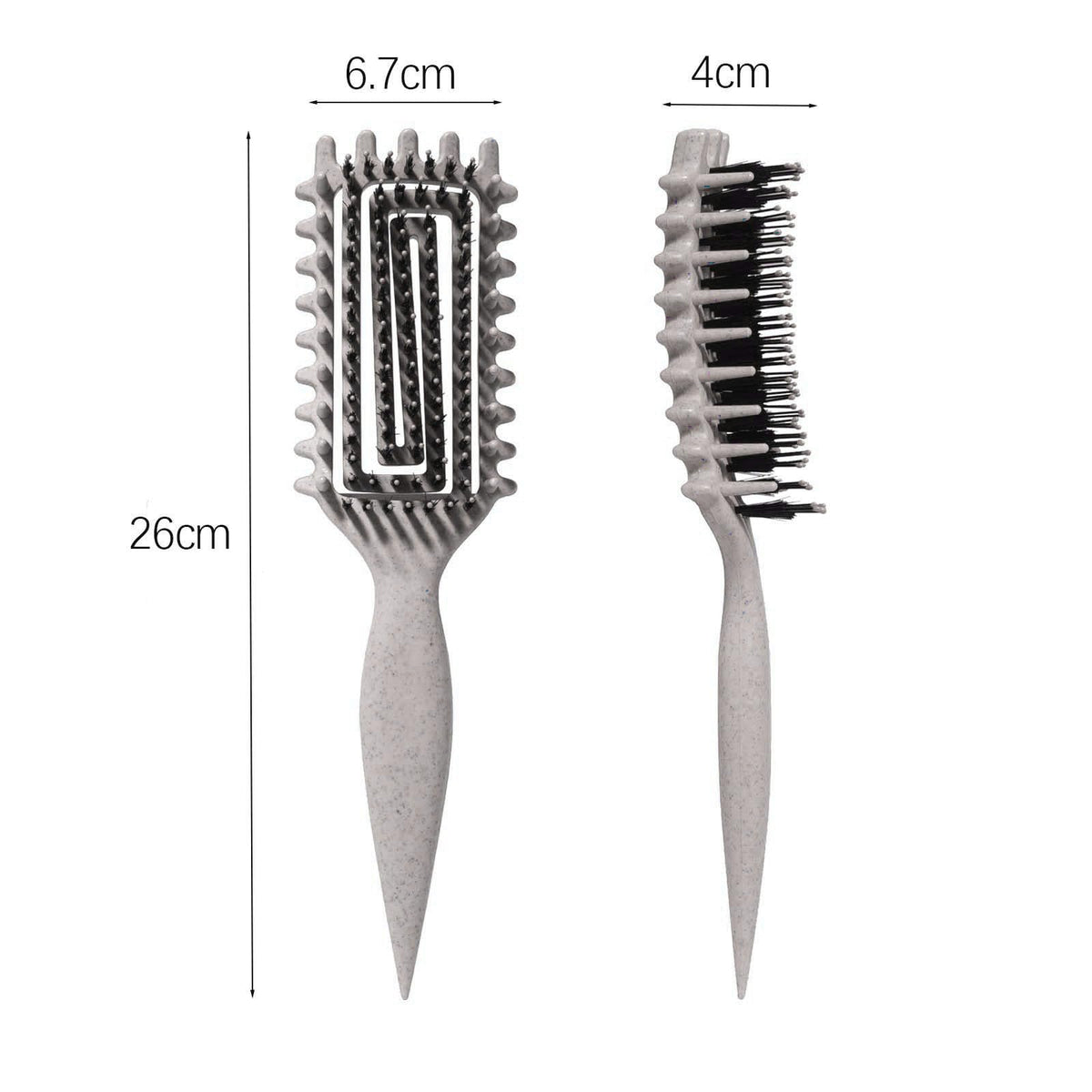 MMBVSZ Candybrush used on wet hair showing quick product distribution benefit