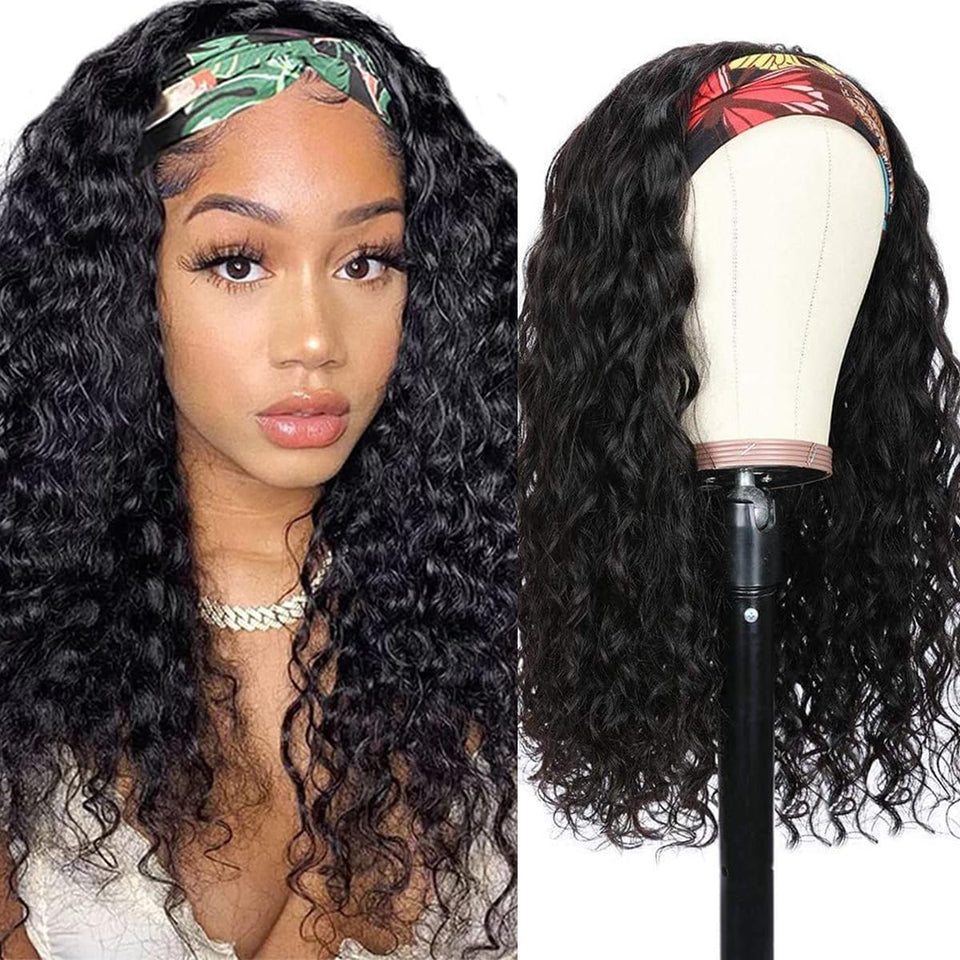 mmiQus front view water wave wig showing natural curl and volume benefit