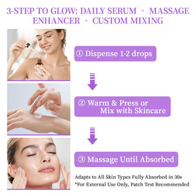MMPANG facial massage application demonstrating nourishment and relaxation