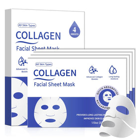 MMV front packaging of collagen mask showing product benefits and pack