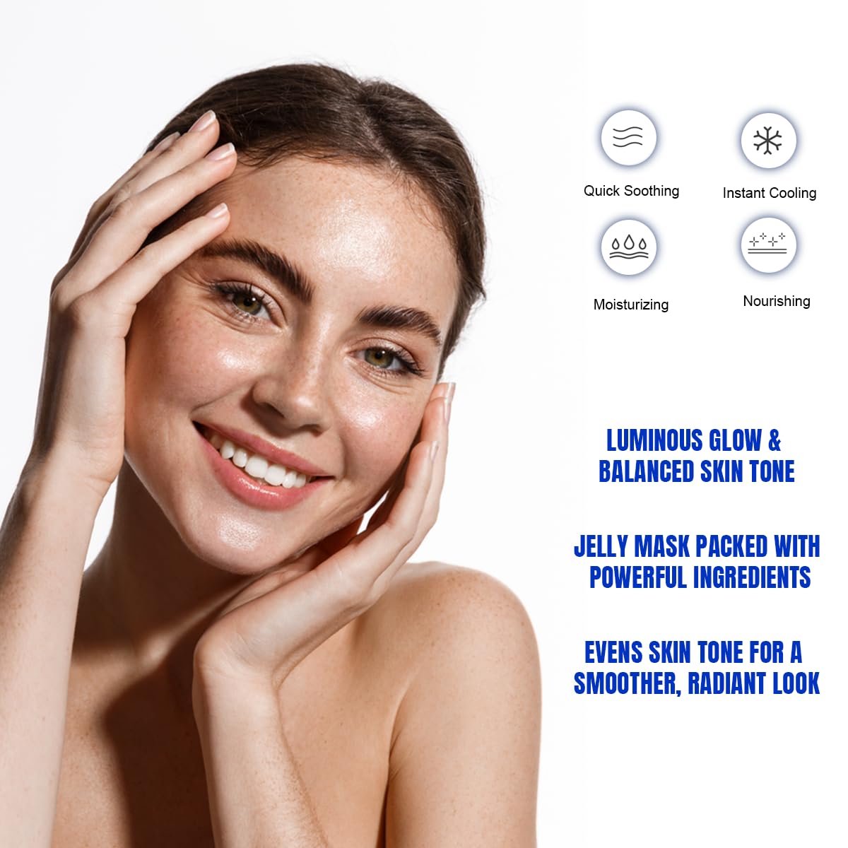 MMV mask held in hand showing real size and convenient single-use portion