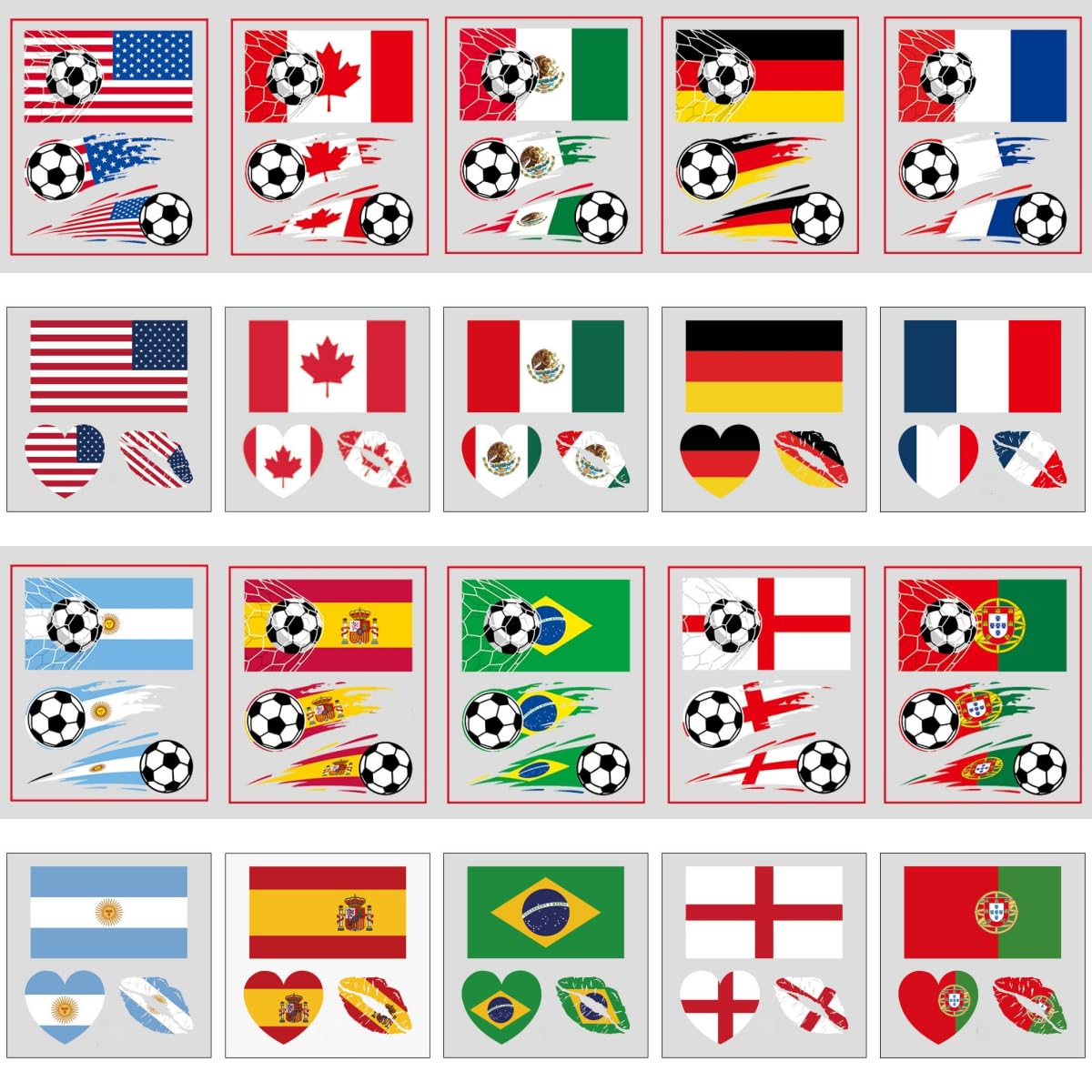 MMXIYU front packaging showing 60-piece World Cup tattoos, perfect for fan gear