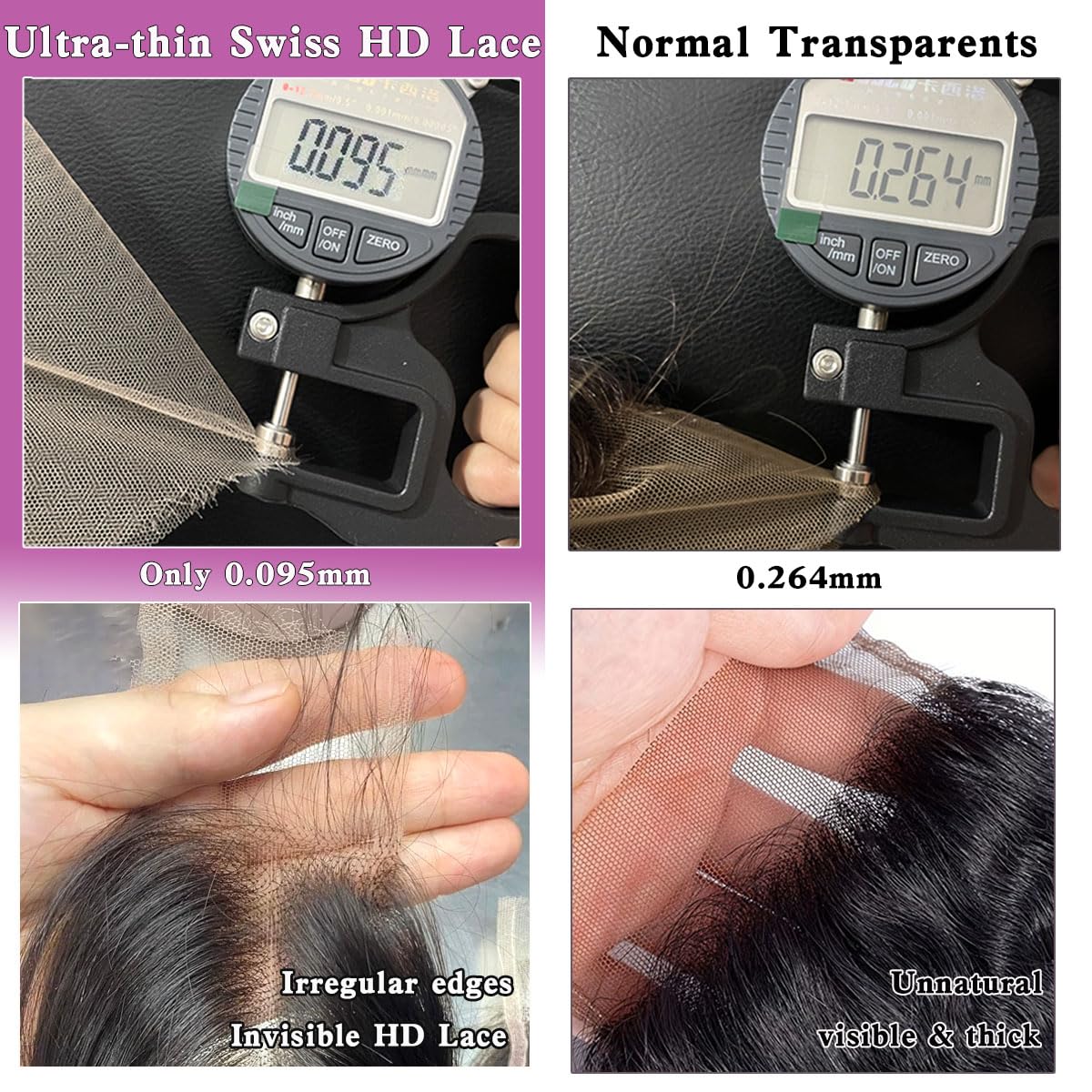 Mnador pre-plucked hairline detail reducing install time and visible knots