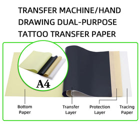 MO MOLONG stencil gel being applied to transfer design accurately to skin