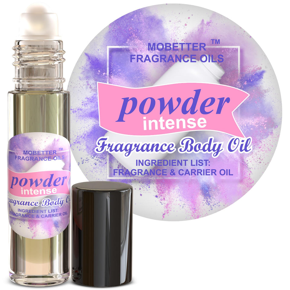 MOBETTER FRAGRANCE OILS front packaging showing compact roll-on, easy portability