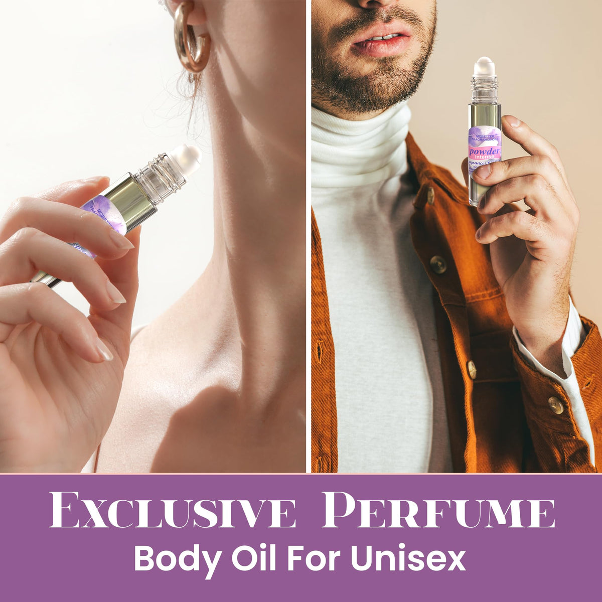 MOBETTER FRAGRANCE OILS roll-on in travel pouch suggesting on-the-go refreshing benefit