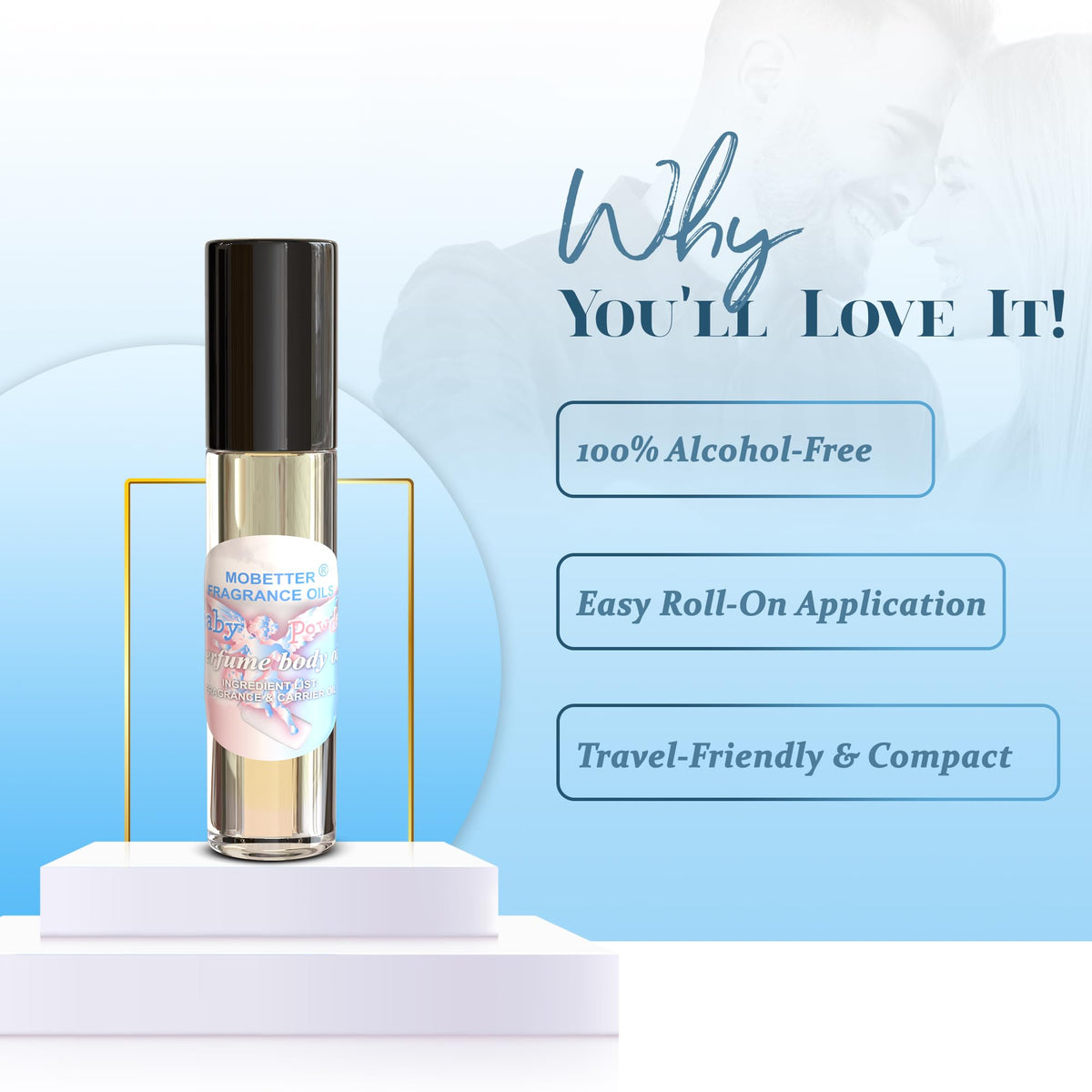 MOBETTER FRAGRANCE OILS oil texture on skin demonstrating smooth, long-lasting feel