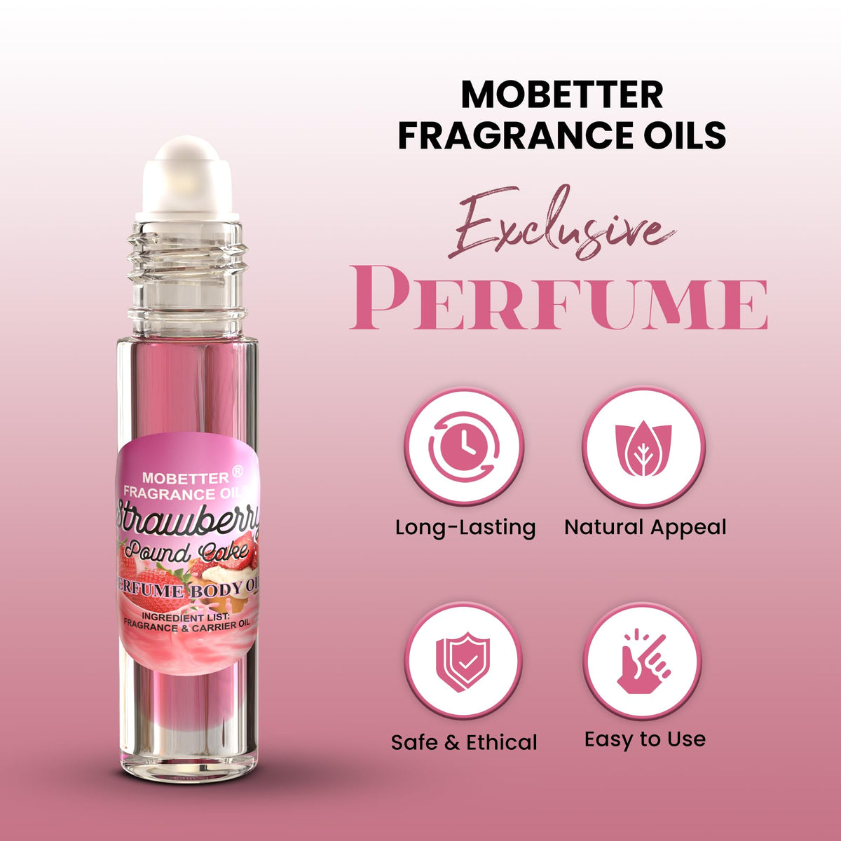 MOBETTER FRAGRANCE OILS roll-on applicator close-up for precise, mess-free application