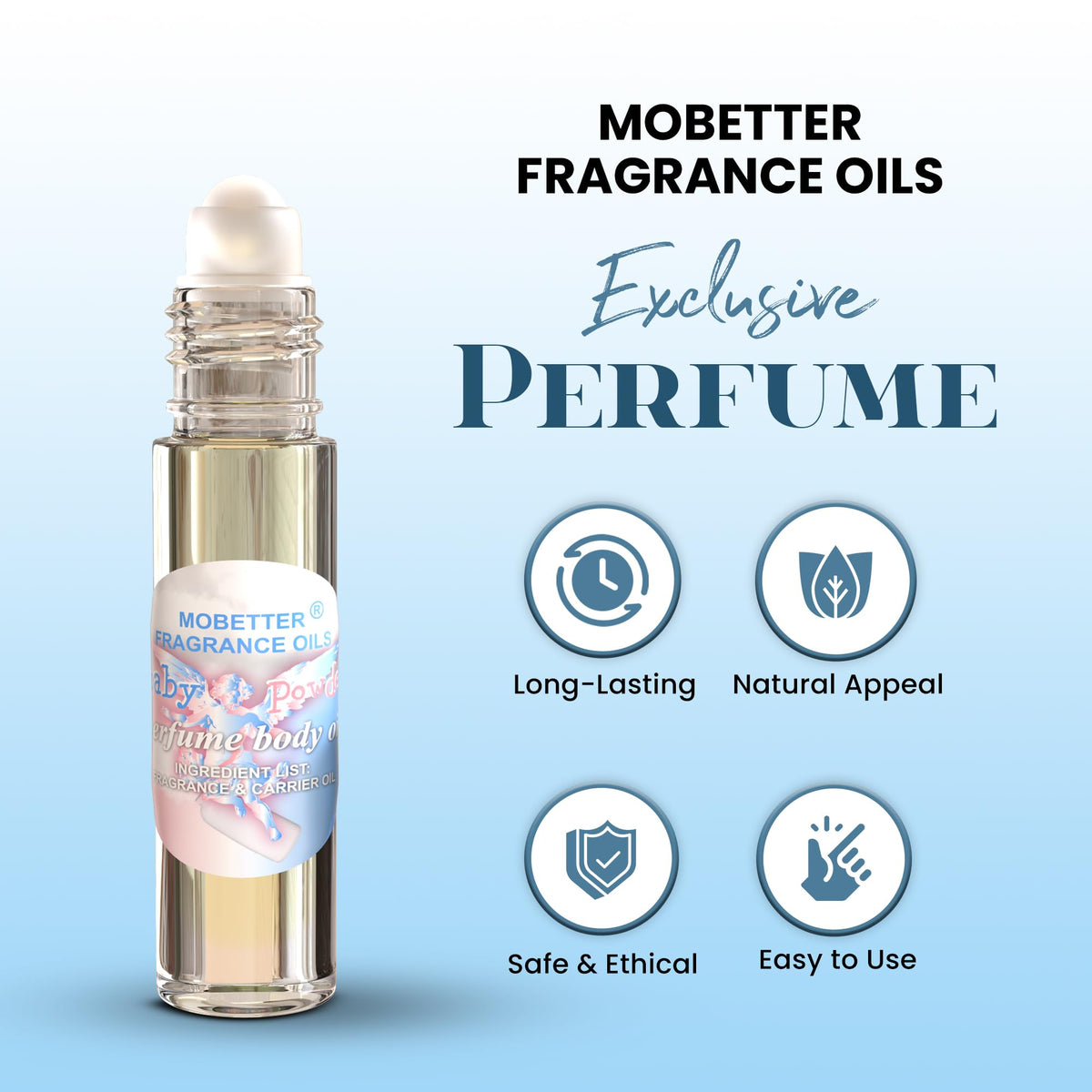 MOBETTER FRAGRANCE OILS roll-on applicator close-up for precise, mess-free use