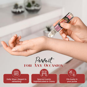 MOBETTER FRAGRANCE OILS roll-on application on wrist showing controlled use and easy layering benefit