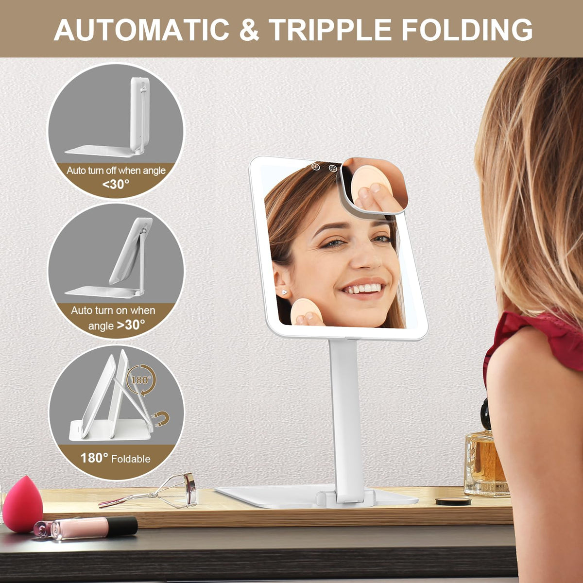 Mocado folded slim profile demonstrating compact travel-friendly design and portability