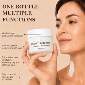 MOCKGVY cream on hand illustrating smooth spreadability and immediate hydration benefit