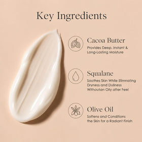 MOCKGVY applied to neck demonstrating targeted use for crepey areas benefit improved softness