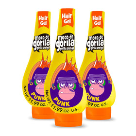 Moco de Gorila front packaging showing yellow squeezable bottle and clear label, durable supply benefit