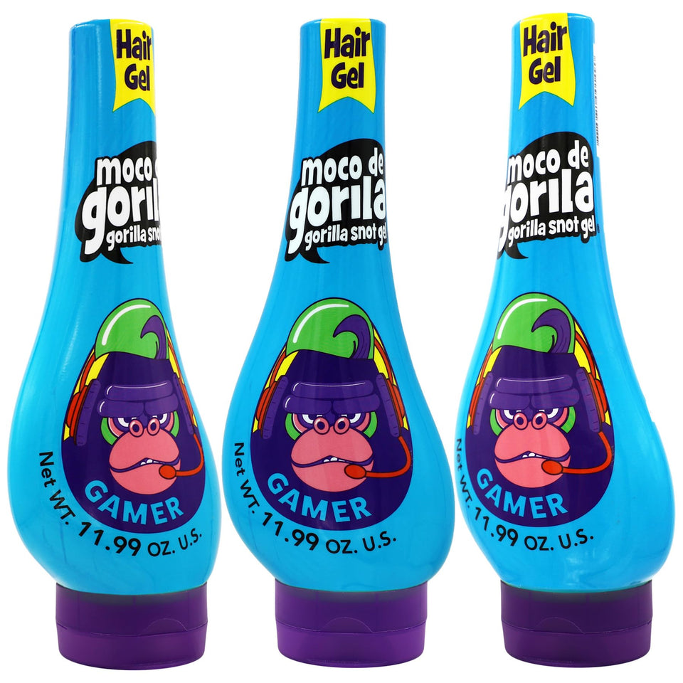 Moco de Gorila front packaging showing squeezable bottle and branding for bold hold