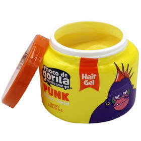Moco de Gorila gel texture close-up showing thick clear gel for firm styling