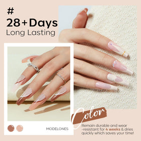 modelones six neutral shades arranged to compare tones for versatile styling options