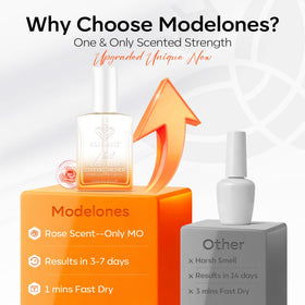 modelones application as base coat on manicure for longer-lasting polish wear