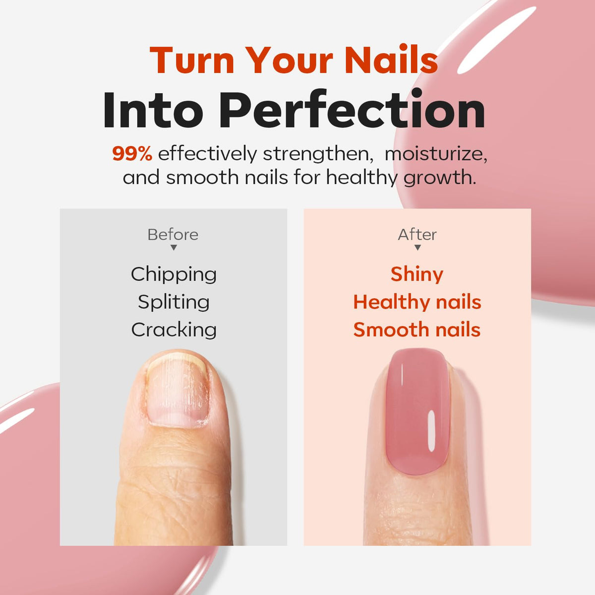 modelones applied to toenail showing strengthened appearance and coverage