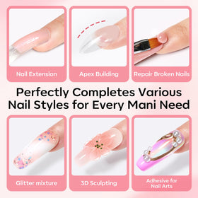 Modelones application step close-up demonstrating precise gel placement