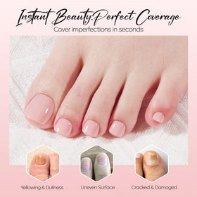 modelones application step on prepped toe for quick at-home use