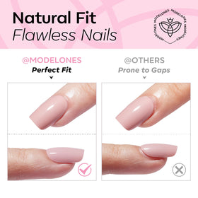 modelones application step pressing on nail for quick three-minute manicure