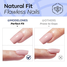 modelones applying nail pressing tip for quick salon-style results