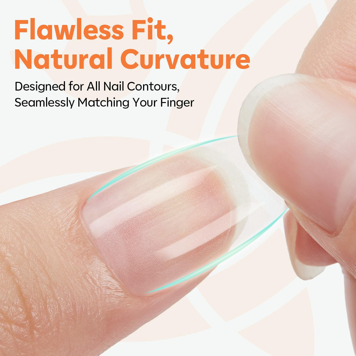 modelones application with gel demonstrating easy placement