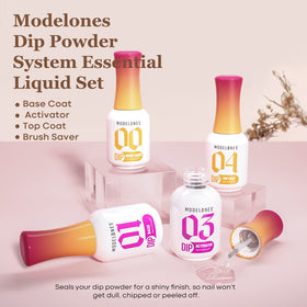 modelones base coat bottle close-up showing label and adhesion benefit