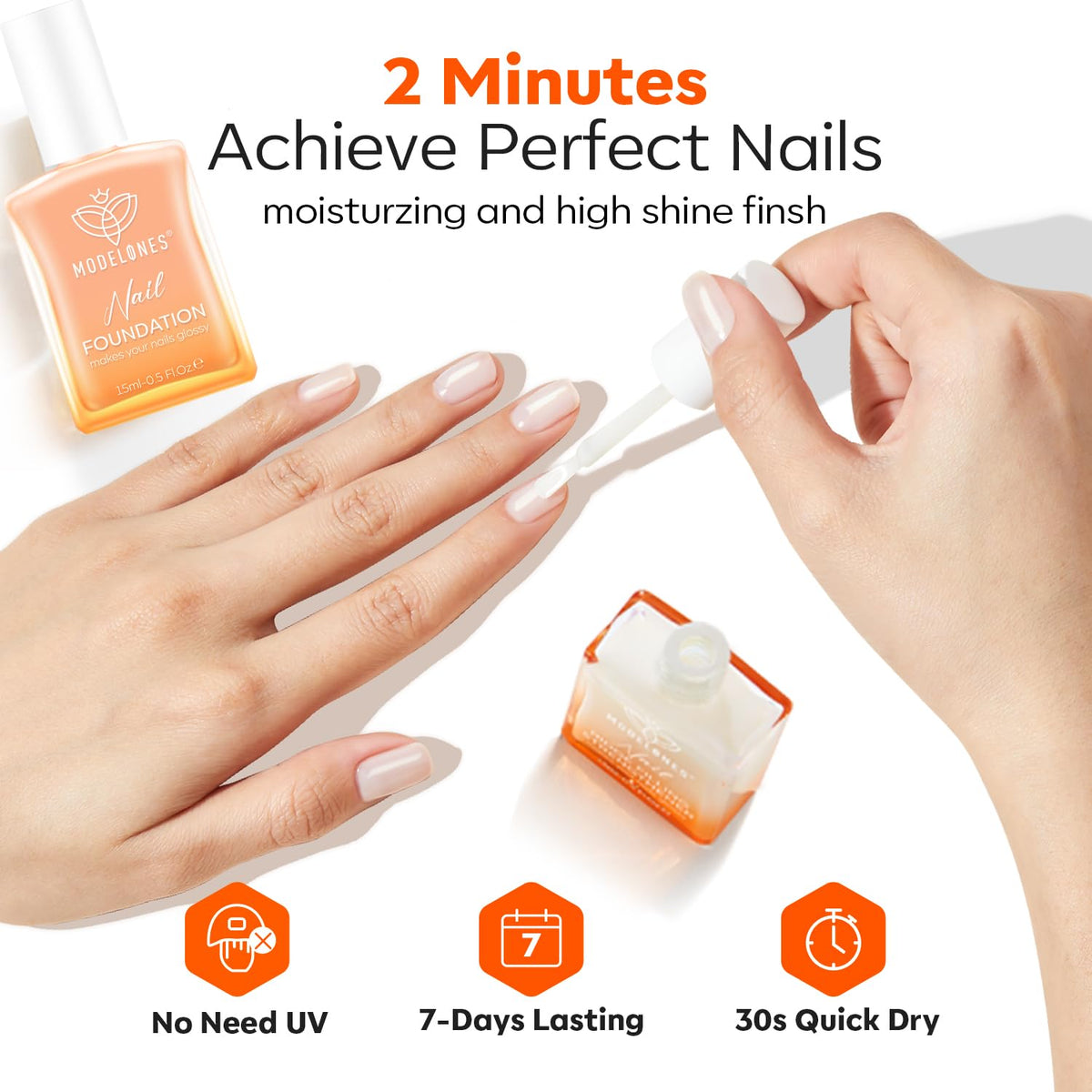 modelones before after demo showing improved nail appearance